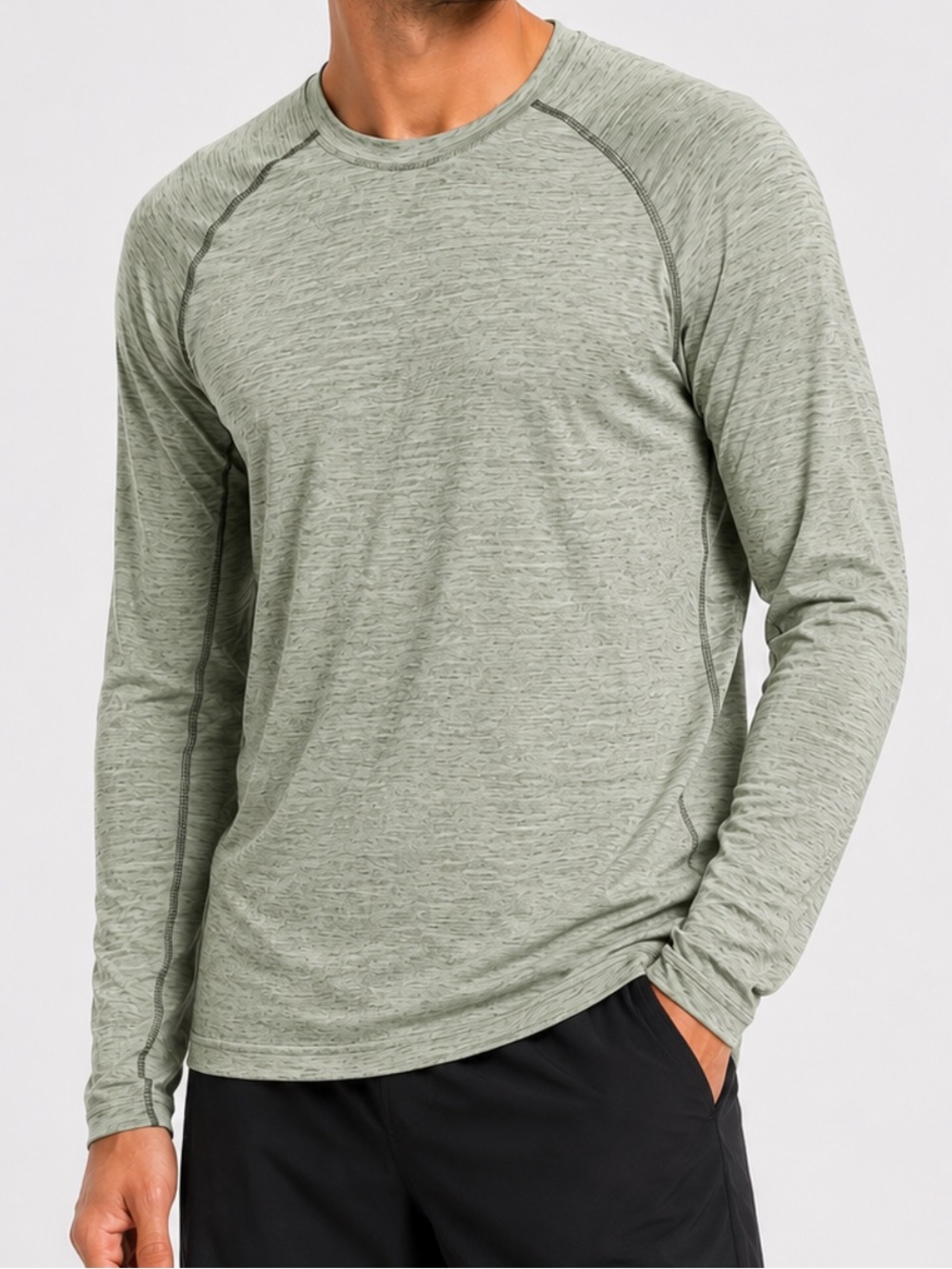 Lululemon Men’s Metal Vent 2.0 Long Sleeve Shirt - Aloe Green - Size Small